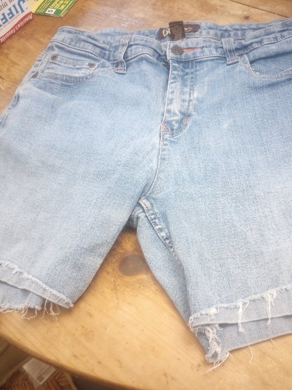 RF Jean Distressed Short by Rofodo